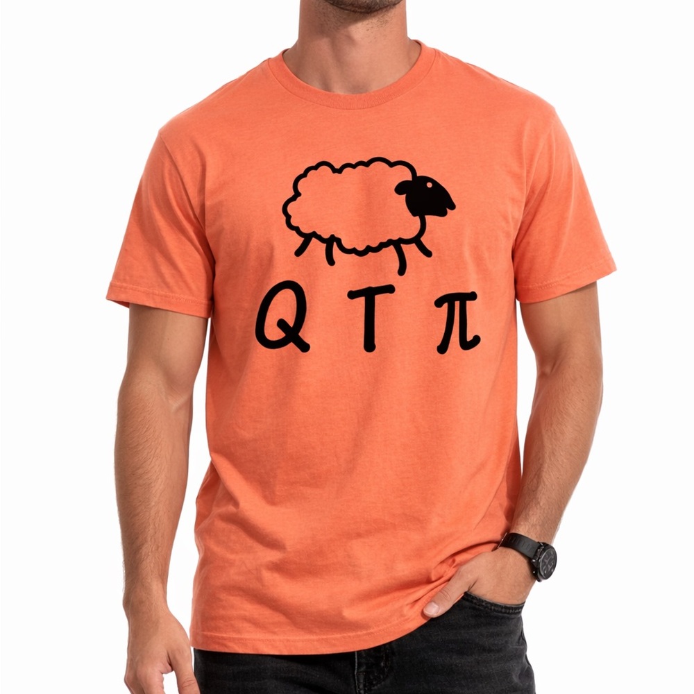Bella Canvas Cutie Pie Sheep Graphic Tee Orange Funny Pun Shirt XXL